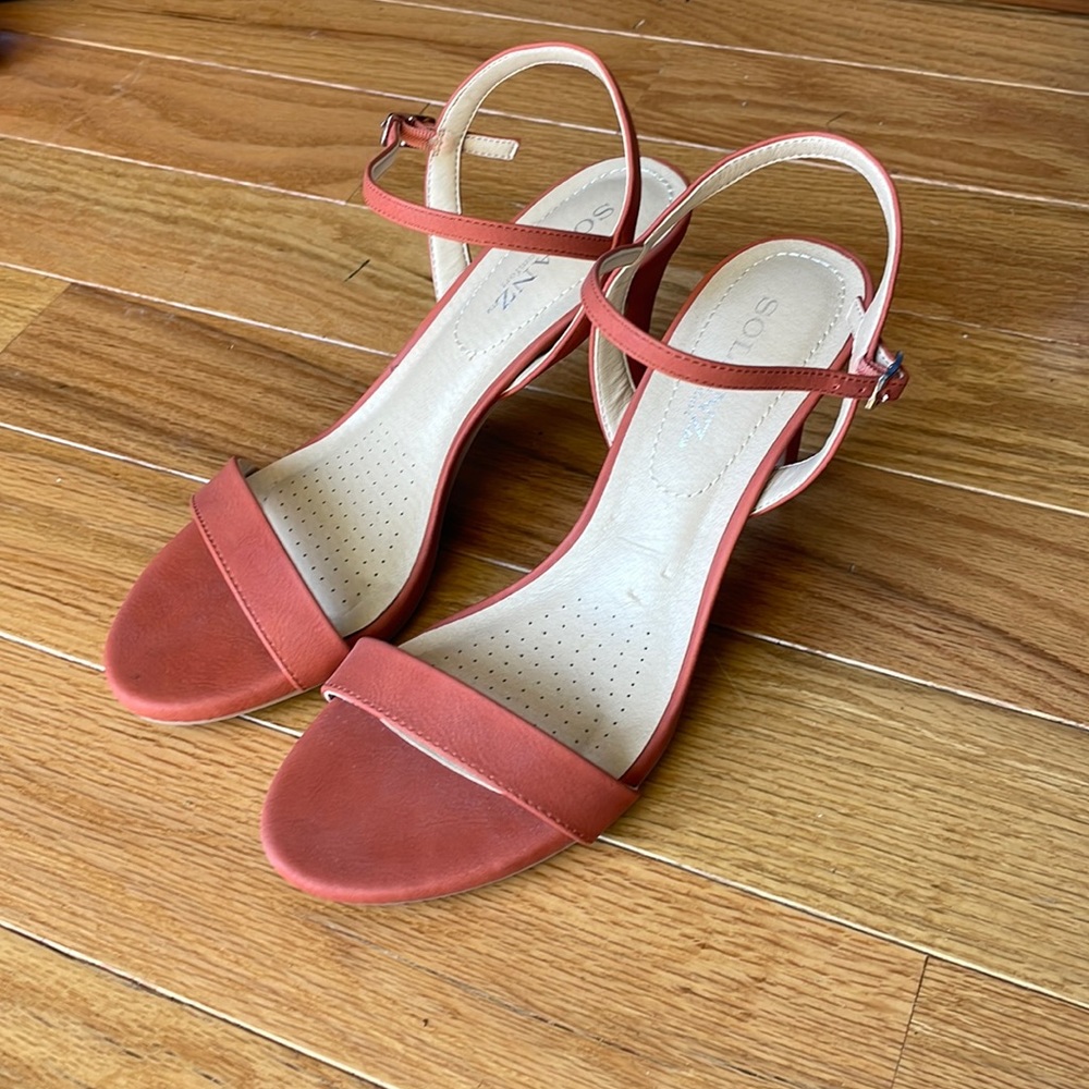 Strappy Orange Heels